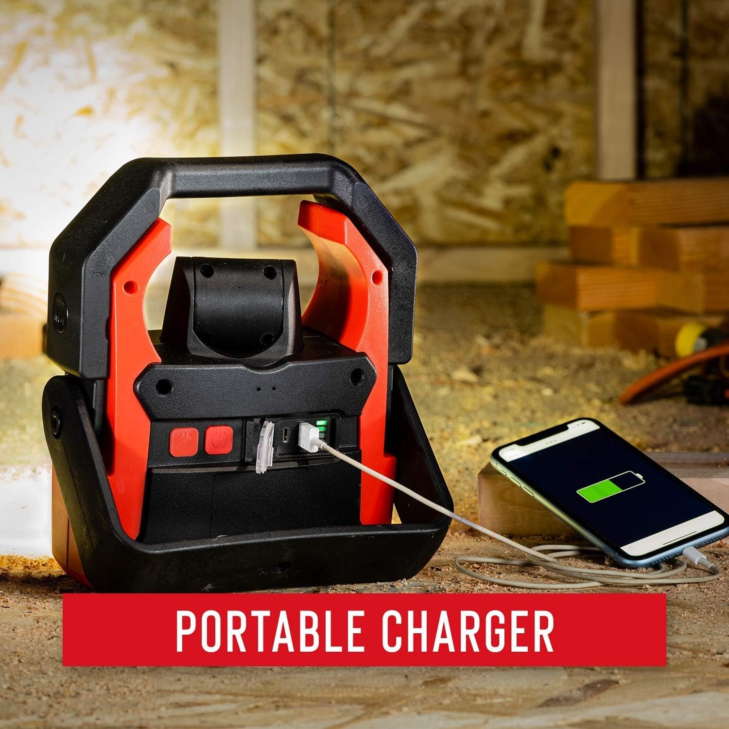 Coast WLR2 2000 Lumen RECHARGEABLE-DUAL POWER LED Work Light with TRI-BEAM TWIST FOCUS and 360-Degree Swivel Light