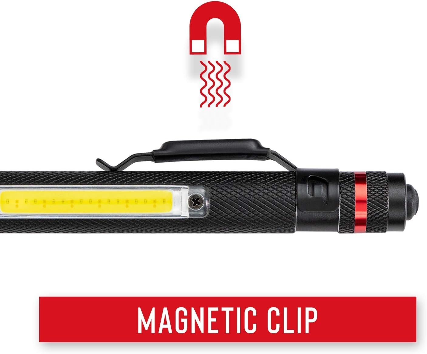 Coast® G23 120 Lumen Alkaline Dual Power Magnetic LED Penlight with C.O.B. Area Light