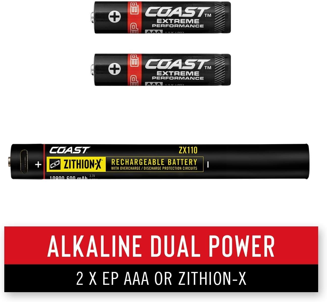 Coast® G23 120 Lumen Alkaline Dual Power Magnetic LED Penlight with C.O.B. Area Light