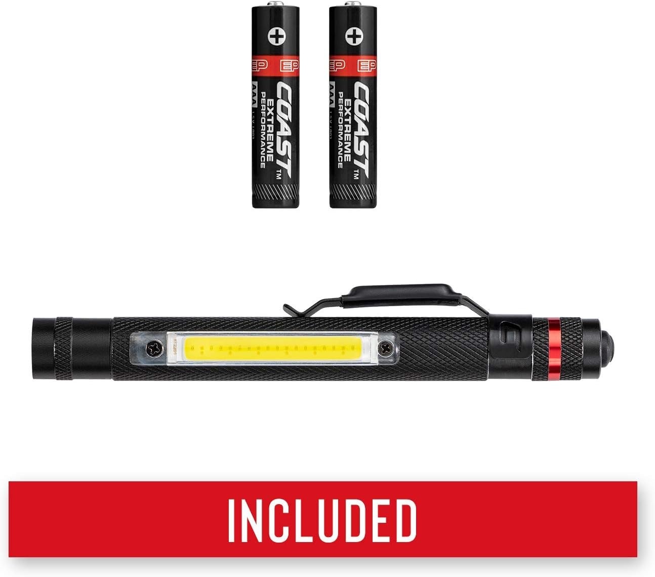 Coast® G23 120 Lumen Alkaline Dual Power Magnetic LED Penlight with C.O.B. Area Light