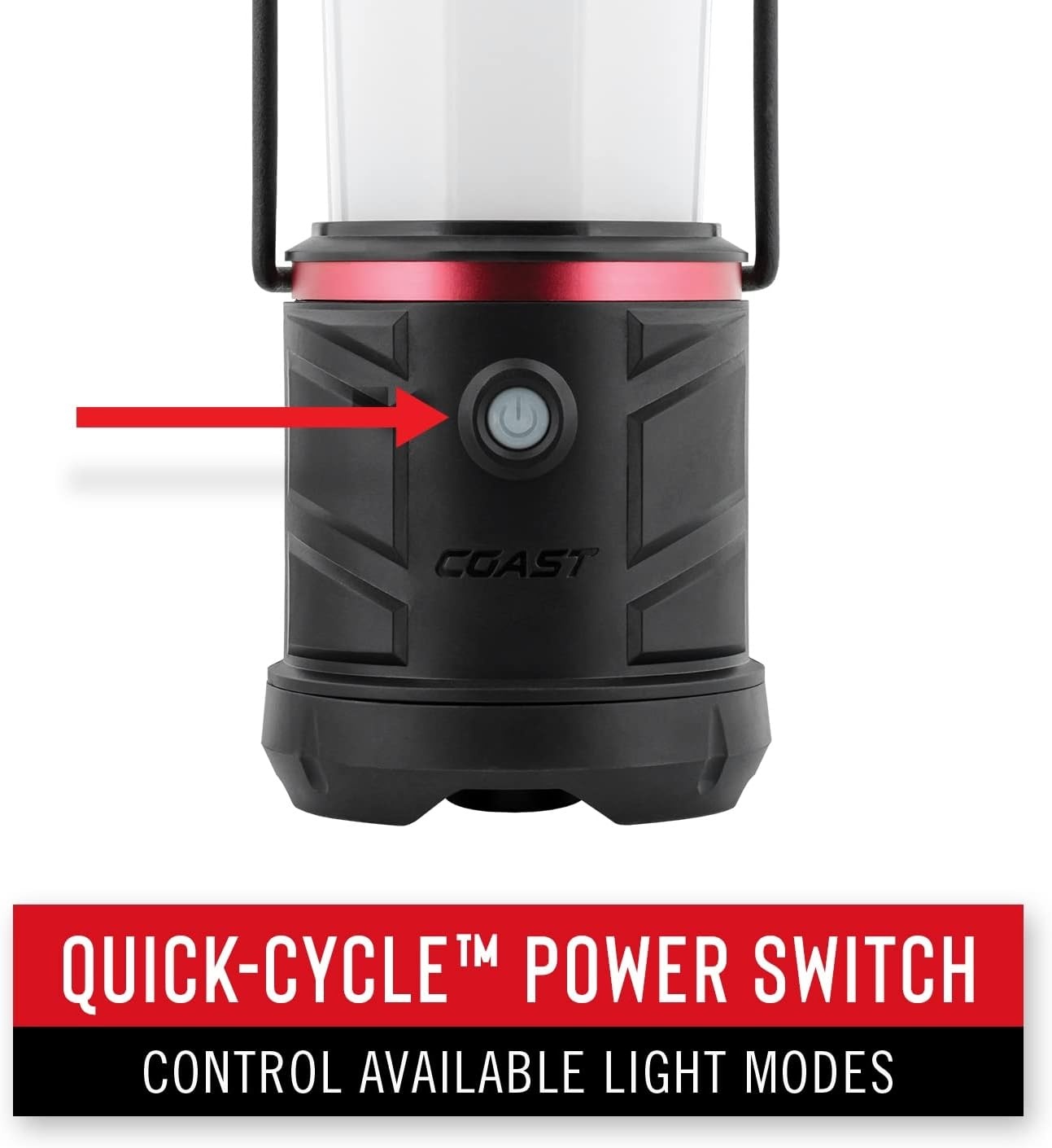 COAST EAL22 1250 Lumen Dual Color LED Emergency Light, Storm Proof, Power Bank, Durable for Outdoor & Survival – Compatible with 3 x D Batteries or ZX1010 Rechargeable Battery, Black(No Size (Pack of 2))