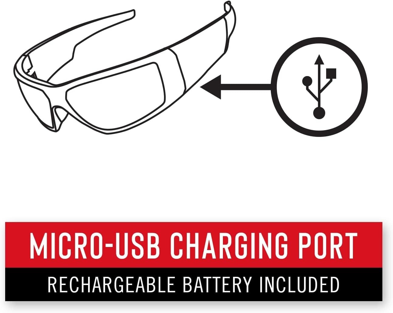 Coast SPG500 Rechargeable Lighted LED Safety Glasses, Tilt-and-Twist Optic, ANSI Z87 Standards, 2 Scratch Resistant Lenses (Clear, Yellow) Included, UV Protection, Protective Carrying Case Included