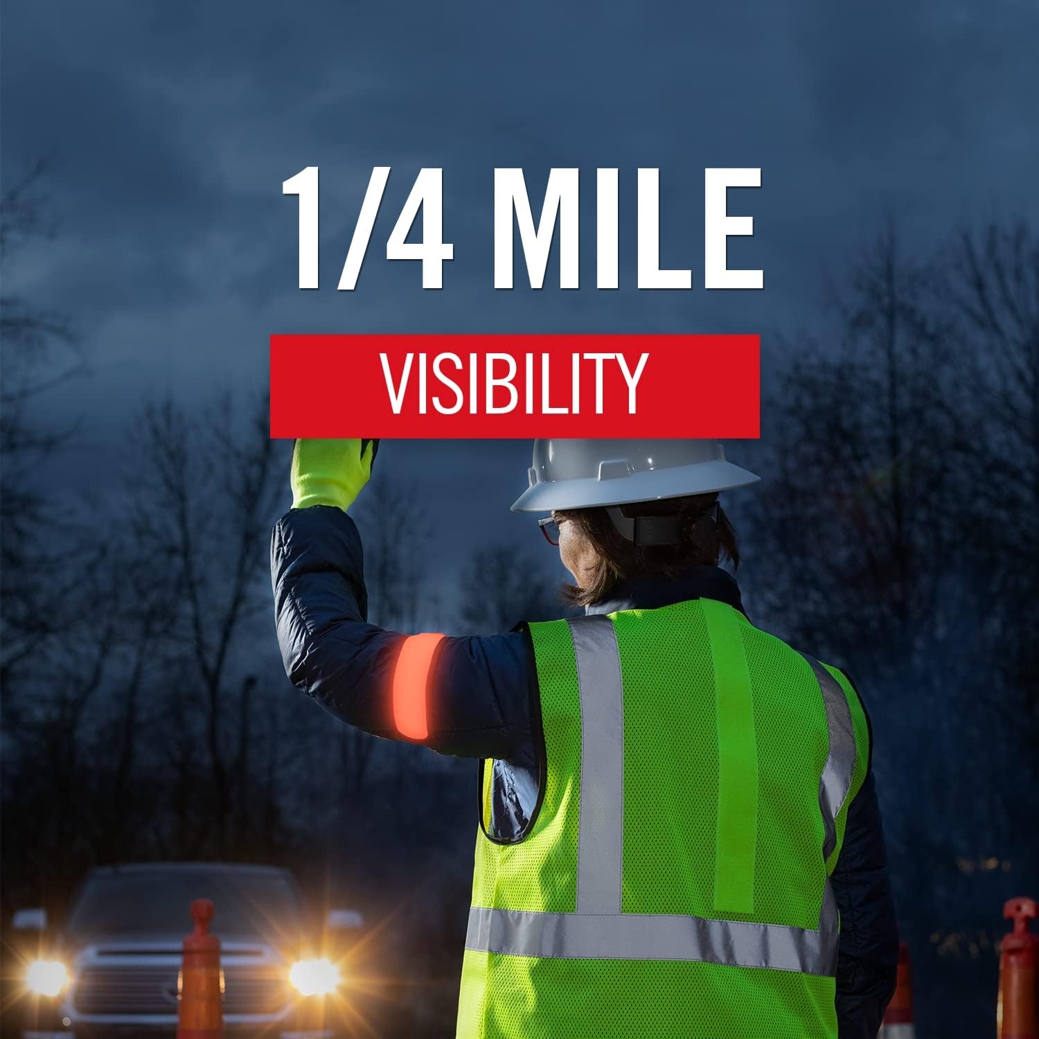 Coast SA300 Rechargeable Lighted LED High Visibility Safety Armband, Water Resistant, Running, Walking, Cycling, Job Site