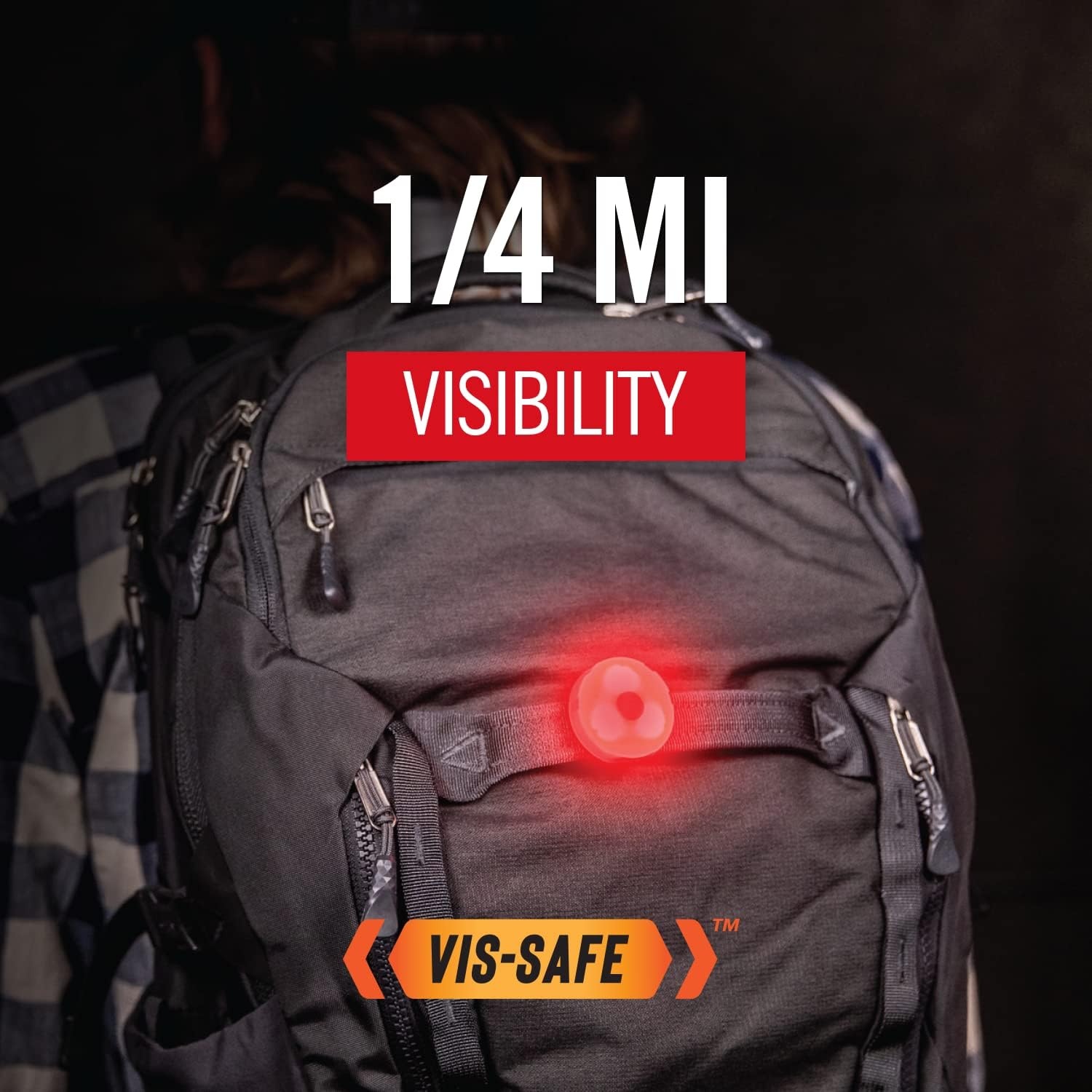 Coast SL1R USB Rechargeable Safety Clip Light with Red Light Multi-Mode and Adhesive Dual Mount, Running, Walking, Cycling, Job Site, Helmet/Hard Hat Compatible, Dog Light