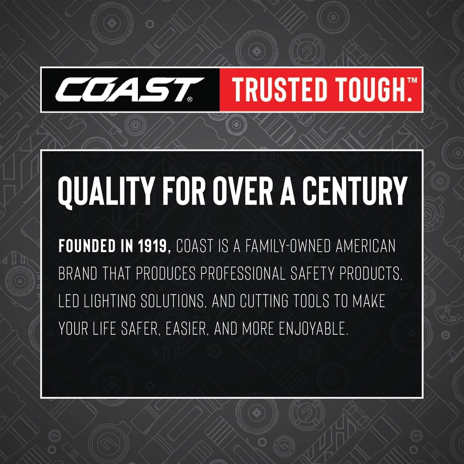 Coast Polysteel 100 Stormproof 100 Lumen LED Penlight, stainless-steel