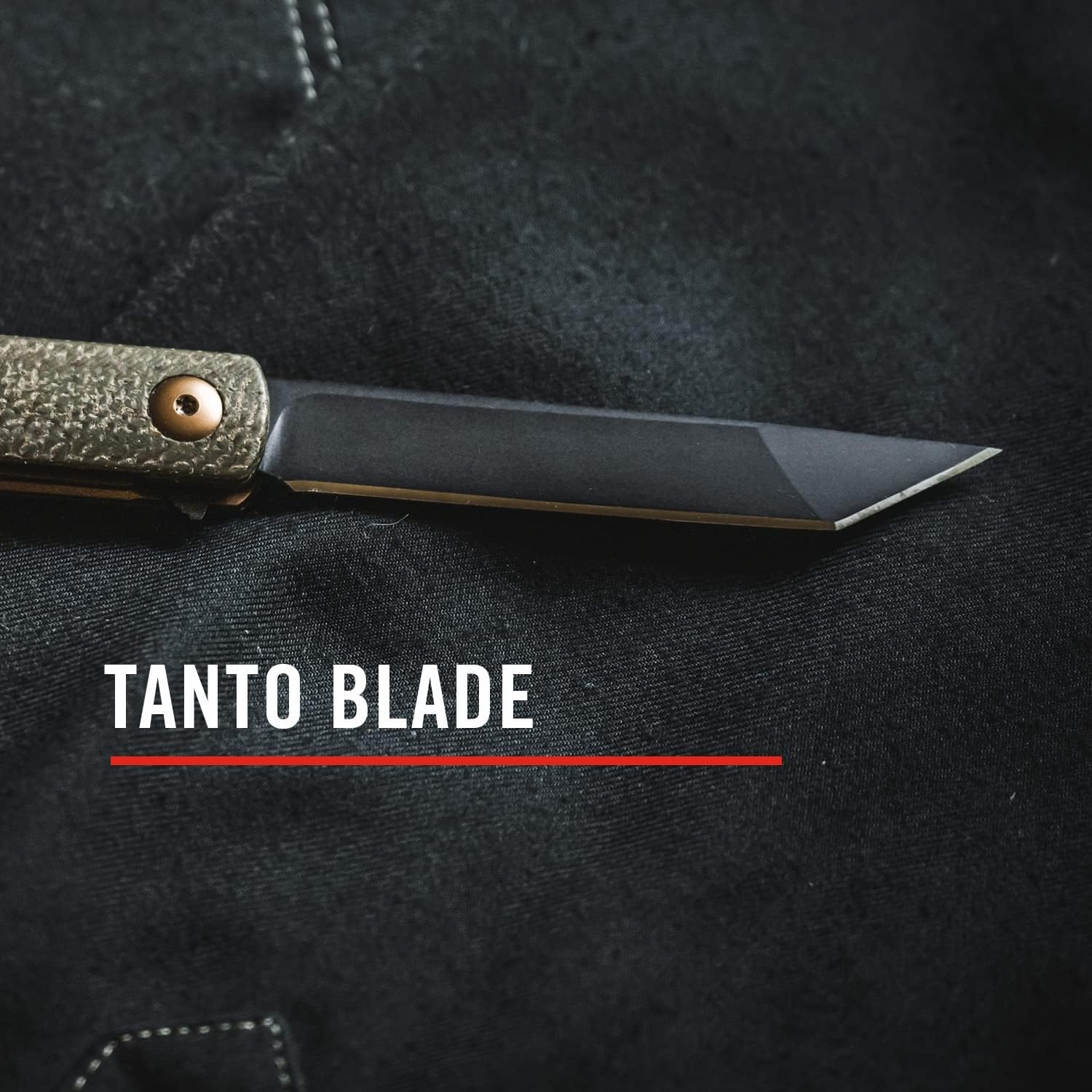 Coast Founder’s Collection SELECT Gentleman’s EDC Folding Pocketknife, Tanto Blade(Dark Green)