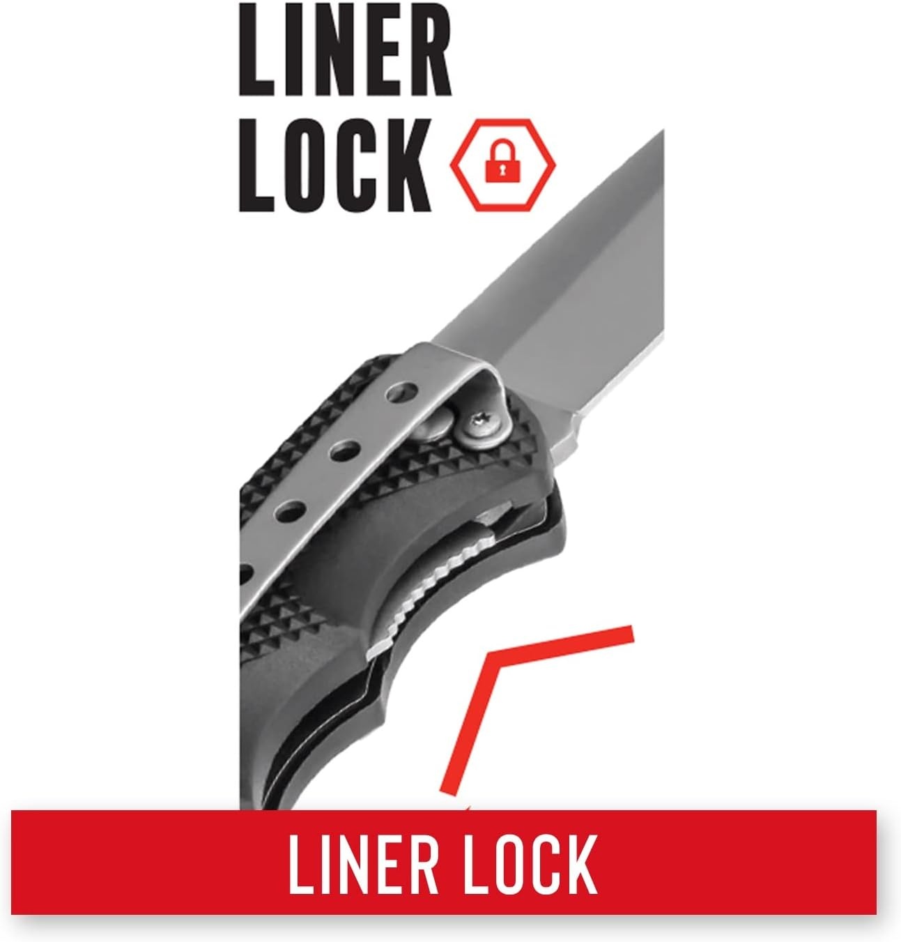 Coast® DX330 DOUBLE LOCK™ Folding Knife 3.25-Inch Blade, Black