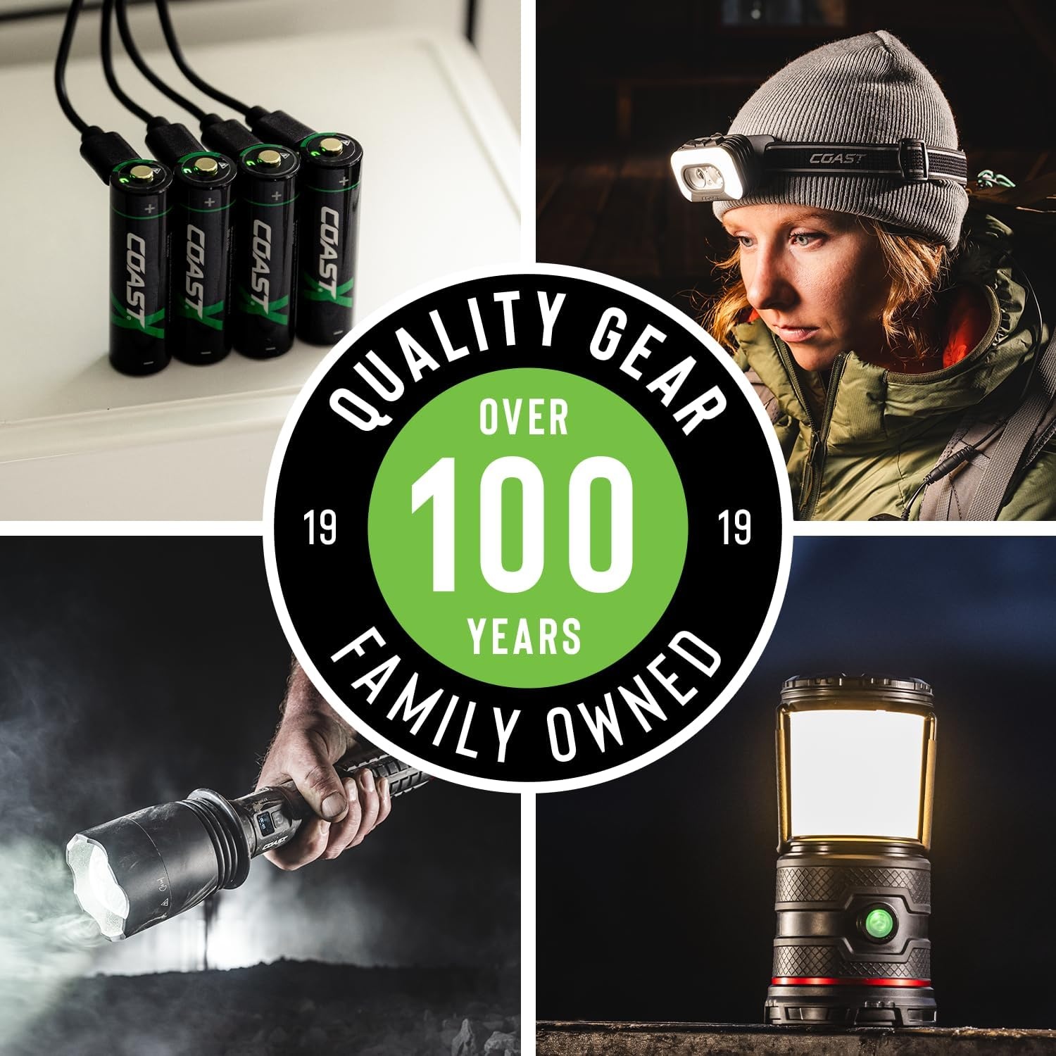 Coast ZX CR123 USB-C Rechargeable Batteries, ZITHION-X, Lithium Ion 1.5v 1100 mAh, Long Lasting, Charges Under 3 Hours, Charging Cable Included, for Tools and Devices – 2 Batteries