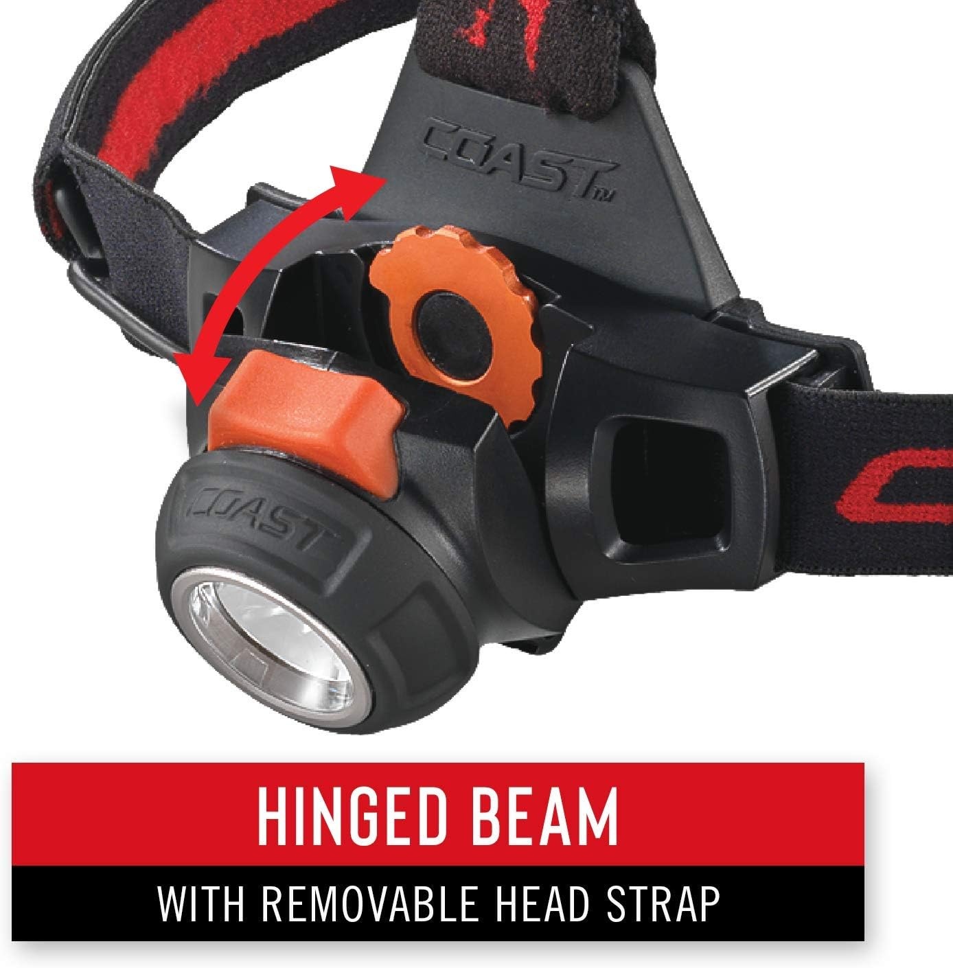 COAST® HL27 360 Lumen PURE BEAM® LED Headlamp with TWIST FOCUS™ and Variable Light Control Wheel
