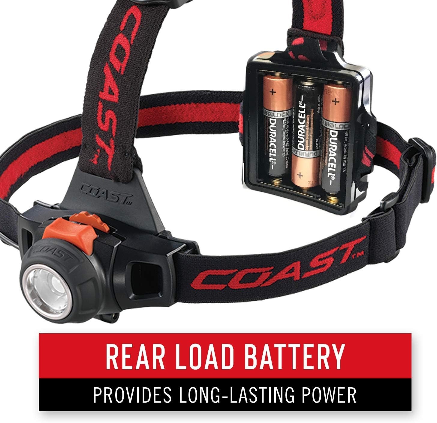 COAST® HL27 360 Lumen PURE BEAM® LED Headlamp with TWIST FOCUS™ and Variable Light Control Wheel
