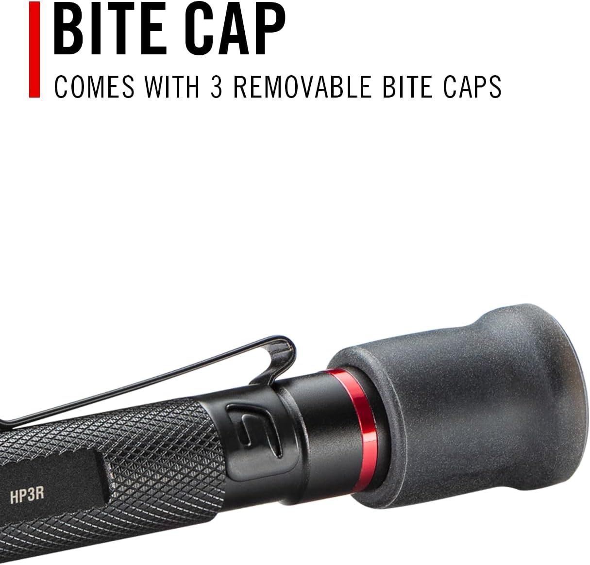 COAST HP3R 500 Lumen Rechargeable LED Penlight with TWIST FOCUS, Black(Red)