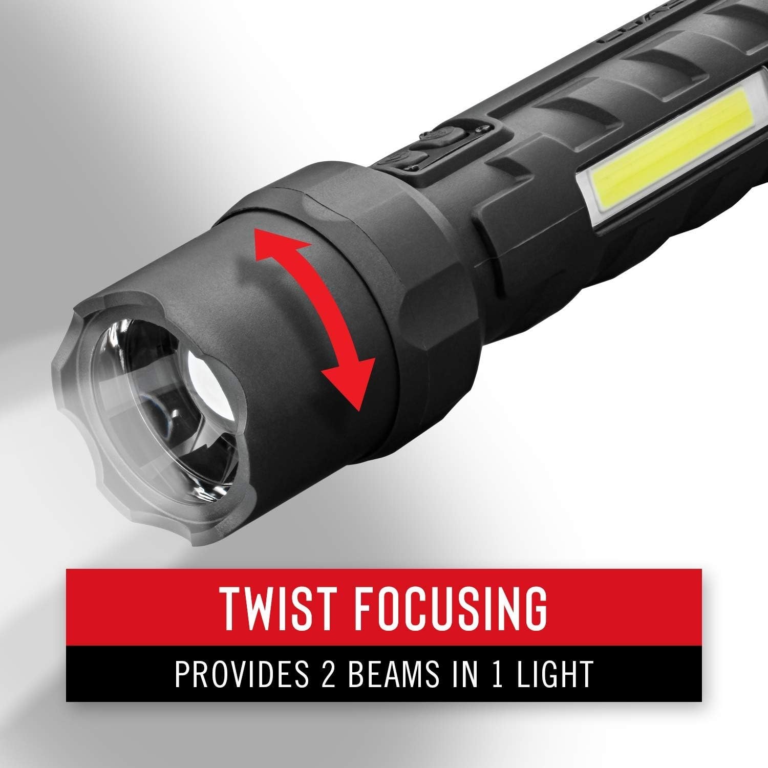 Coast Polysteel 700 LED Flashlight, 800 Lumens, Durable Stainless-Steel Core, Pure Beam and Twist Focus, Heavy Duty, C.O.B Area Light with Magnetic Tail Cap