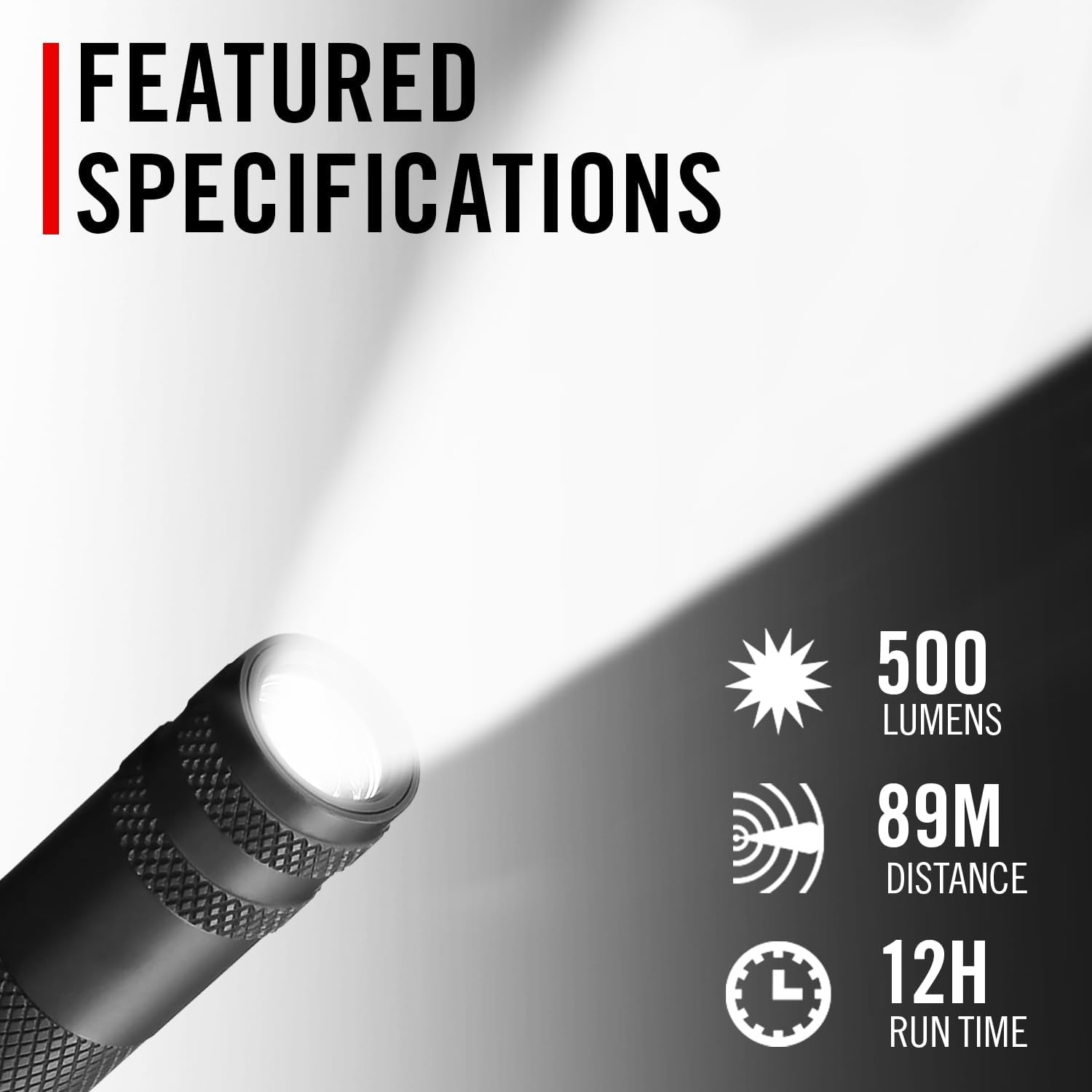 COAST HP3R 500 Lumen Rechargeable LED Penlight with TWIST FOCUS, Black(Green)