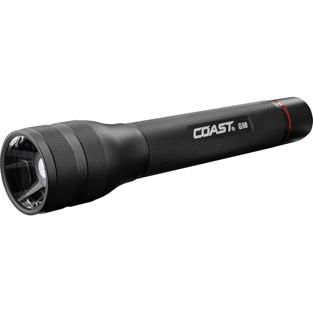 COAST® G90 1000 Lumen PURE BEAM® TWIST FOCUS™ LED Flashlight, Batteries Included, Black