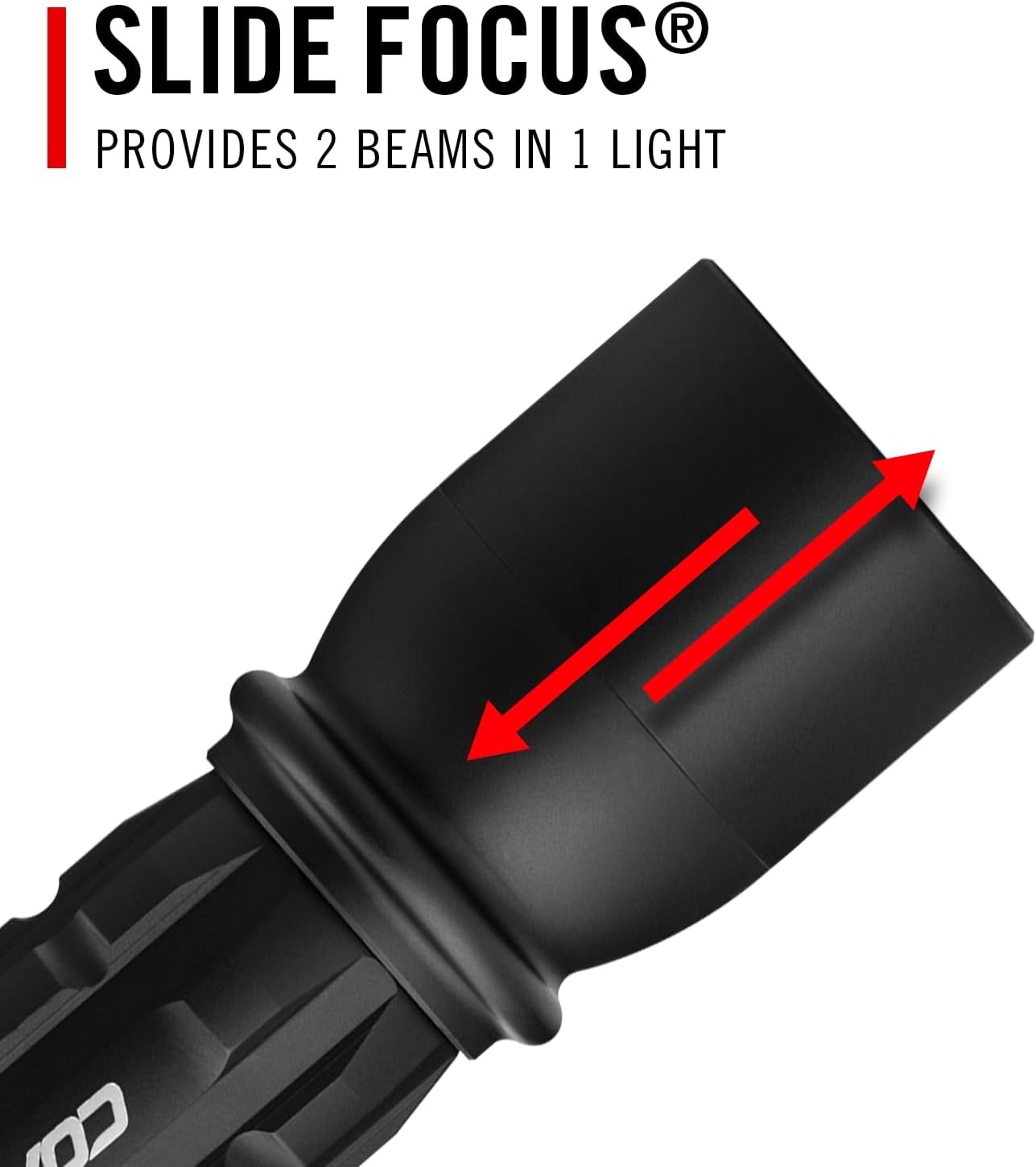 Coast XP9R 1200 Lumen USB-C RECHARGEABLE-DUAL POWER LED Flashlight With PURE BEAM SLIDE FOCUS And Top Grade Aluminum Build(FLASHLIGHT)