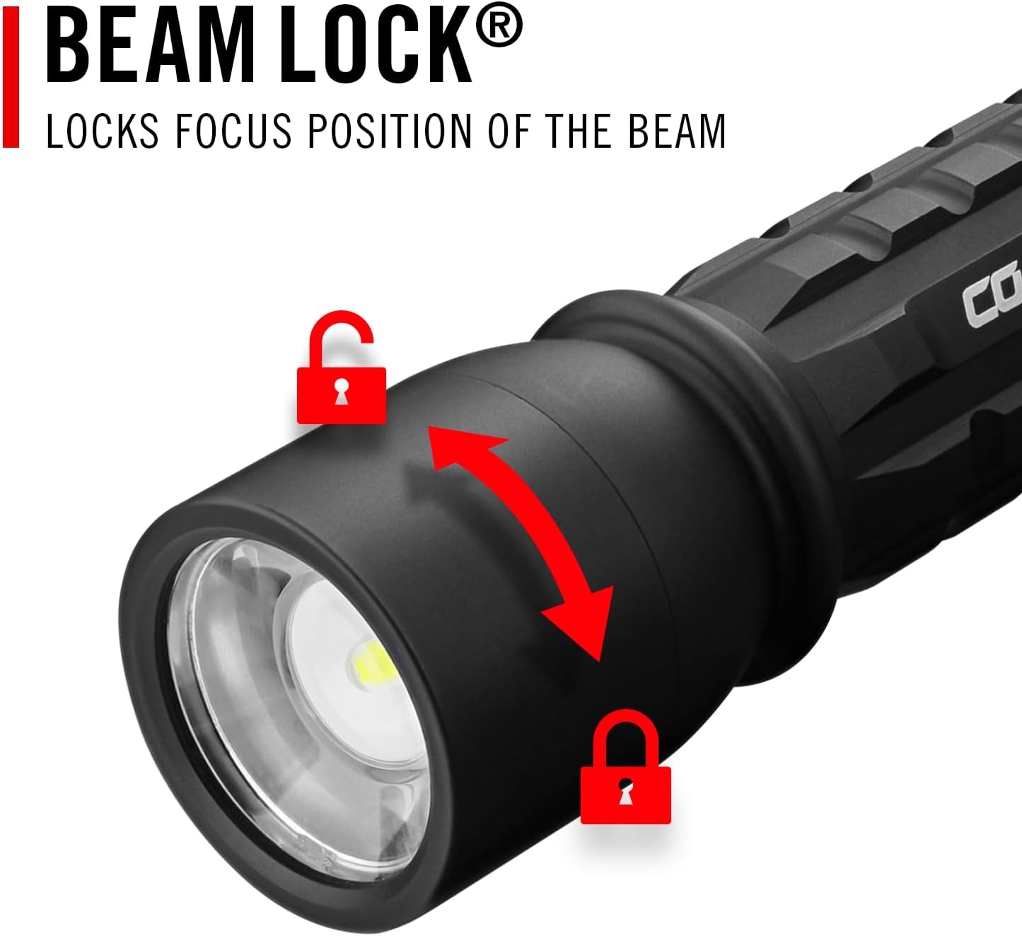 Coast XP9R 1200 Lumen USB-C RECHARGEABLE-DUAL POWER LED Flashlight With PURE BEAM SLIDE FOCUS And Top Grade Aluminum Build(FLASHLIGHT)