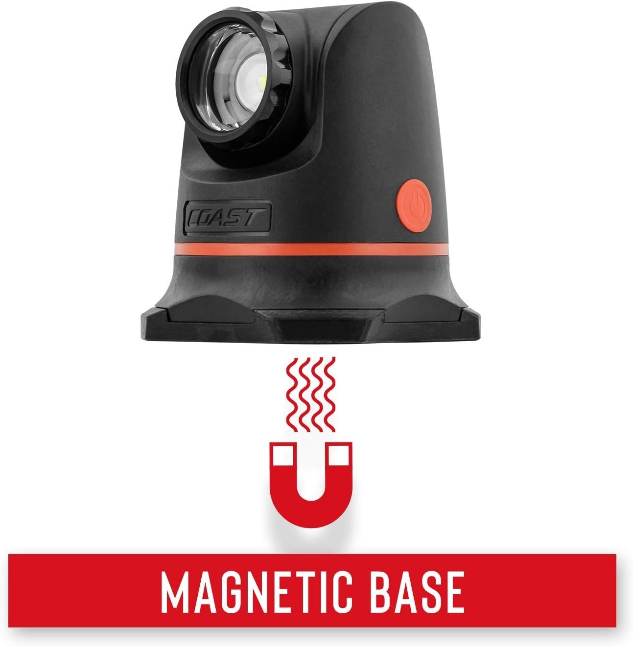 Coast PM650R 700 Lumen Rechargeable Focusing LED Work Light with Magnetic Base and Rotating Beam