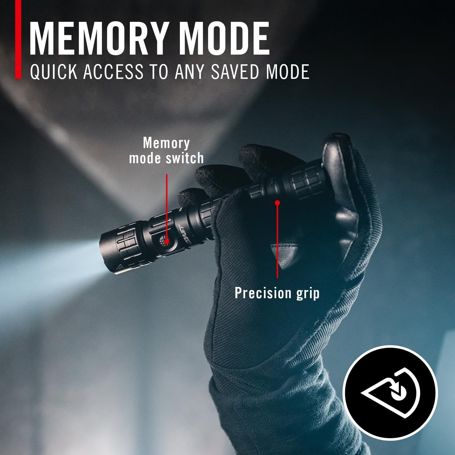 Coast TX300R 3000 Lumen Rechargeable Long Range Tactical LED Flashlight with Strobe, Spot and Flood Beams – POWERiQ™ Digital Display, Durable Aluminum Build – Flashlight & Remote Switch Included