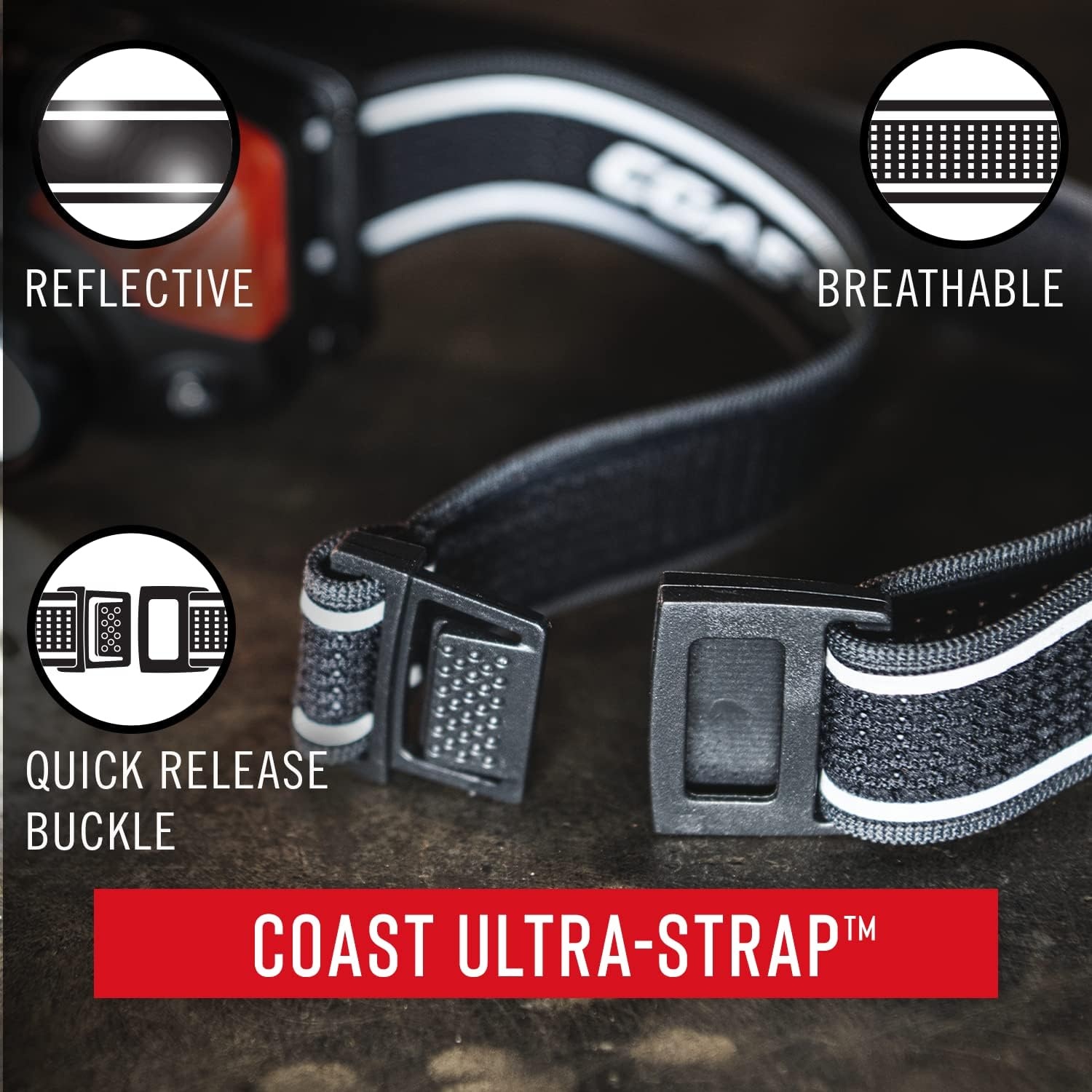 Coast WPH34R 2000 Lumen Waterproof Ultra Bright IP68 USB Rechargeable-Dual Power Headlamp, 6 Modes with Spot and Flood Beams, Blue/Black(Black/Blue)