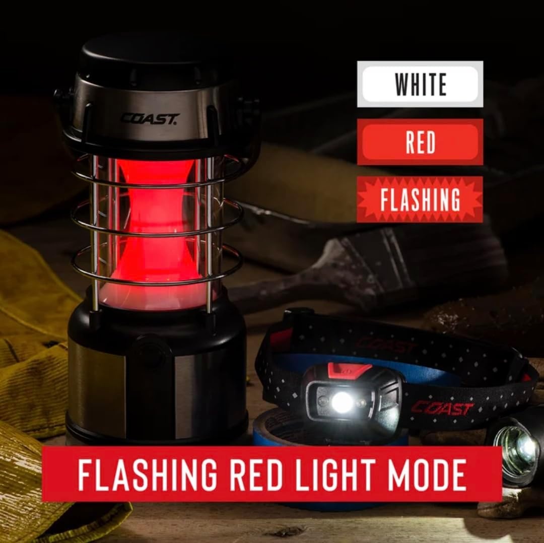 COAST® EAL17 580 Lumen LED Emergency Area Light, 4 Light Modes(50 Hour Runtime  Dual Color  4 x D)